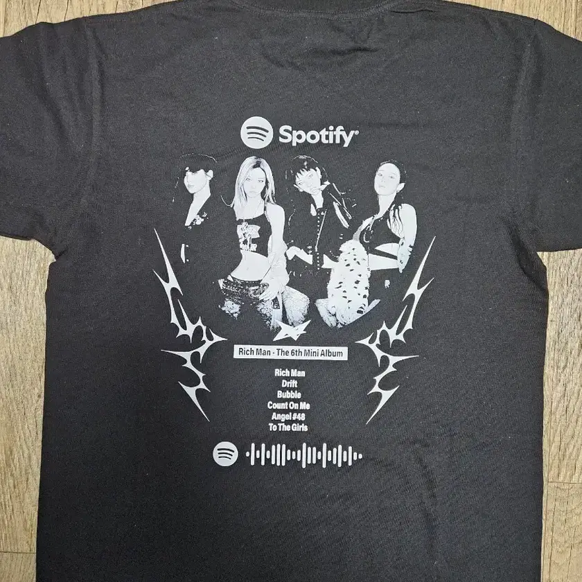 aespa Rich Man Spotify ポップアップ Tシャツ aespa [ T-SHIRT SET (SHORT ver.) ] 2025 aespa WEEK RICH MAN