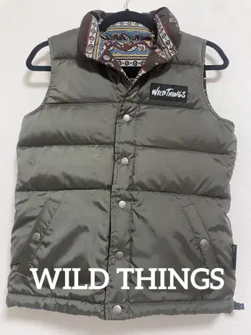 WILD THINGS 와일드 띵스 다운 베스트 리버서블 XS 사이즈