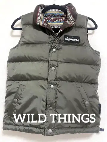 WILD THINGS 와일드 띵스 다운 베스트 리버서블 XS 사이즈