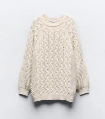 ZARA 케이블 디자인 니트 스웨터 S