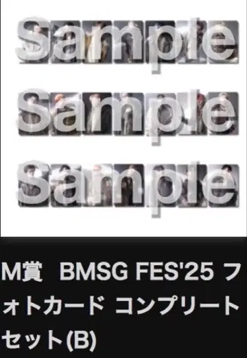 BMSG FES'25 포토 카드 컴플리트 세트(B)