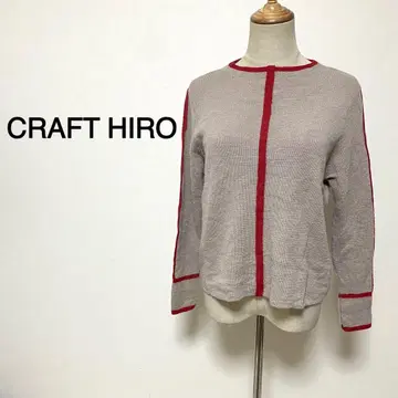 [ 알파카 100% ] CRAFT HIRO 베이지 컬러 니트