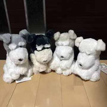 축 늘어지는 슈나우저 미니 봉제 인형