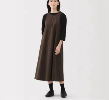 무인양품 잘 마르는 브로드 민소매 원피스