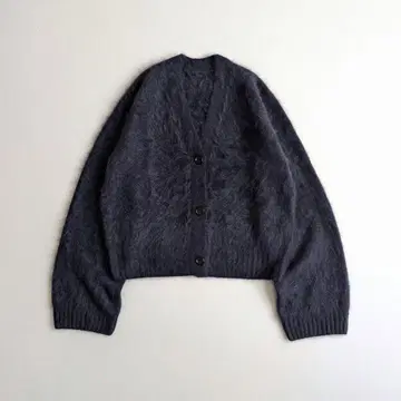 콘 캐시미어 퍼 V넥 가디건 유나이티드 애로우즈 네이비 콘테