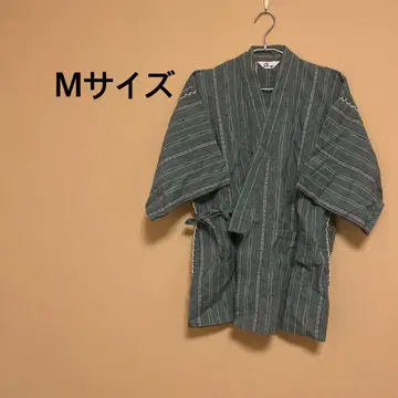 남성용/진베이/그린/그린/패턴/시원함/여름
