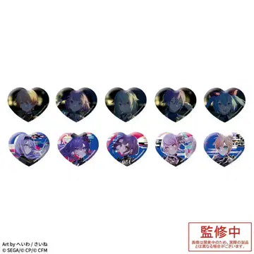 프로세카 키라키라 빅 하트형 캔뱃지 '뮤직 비디오' Vol.6