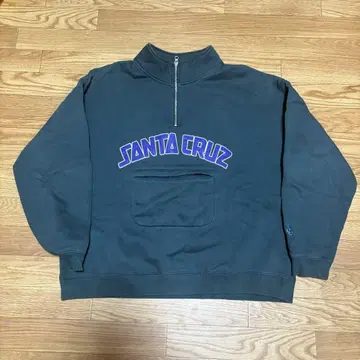 산타크루즈 하프 지퍼 후드티