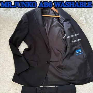 MR.JUNKO WASHABLE 비즈니스 정장 블랙 스트라이프 A6