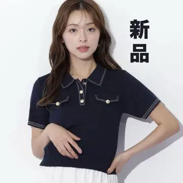 JILL by JILLSTUART 질스튜어트 스티치 폴로 니트