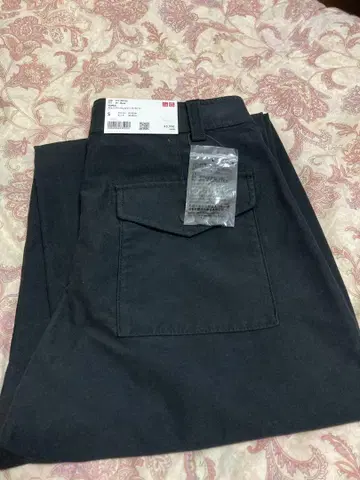 유니클로 저지 배럴 레그 팬츠 블랙