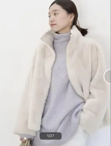 SLOBE IENA 퍼 블루종 36