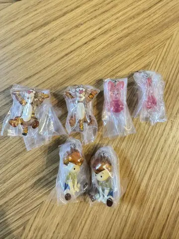 디즈니 캐릭터 캡슐 토이 6개 세트 메지루시 키링