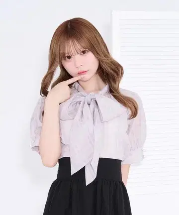apresjour 블라우스 미니 스커트 세트