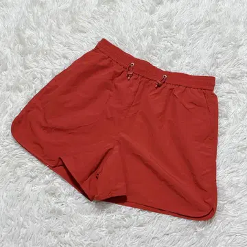 [ c6083 ] 새상품급 GU 숏팬츠 레드 허리밴딩