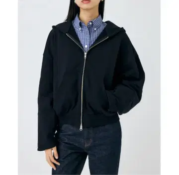 moussy ZIP UP 후디 블랙