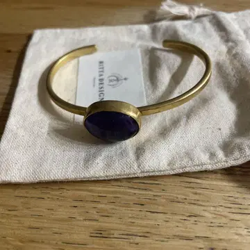 RiTTA DESIGNS 자수정 골드 뱅글