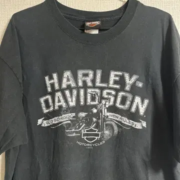 80s HARLEY-DAVIDSON 블랙 T셔츠