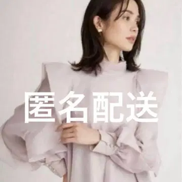 [ 익명 배송 ] SNIDEL 오간 시스루 블라우스 핑크