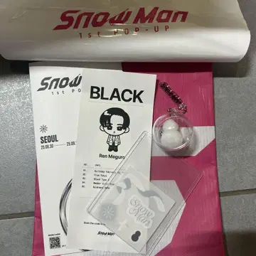 Snow Man 1st POP-UP 한정판 굿즈 메구로 렌 7