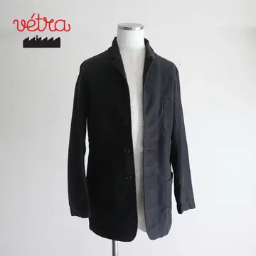 [ 프랑스제 ] VETRA 블랙 몰스킨 워크 자켓 40