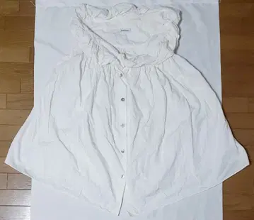 빈티지 Romeo Gigli 화이트 개더 옷깃 판초 블라우스