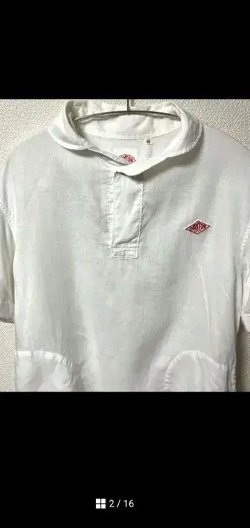 단톤 린넨 풀오버 티셔츠
