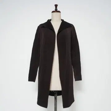 SPECCHIO 스페치오 플리츠 개더 가운 코트 블랙 40 ZC118