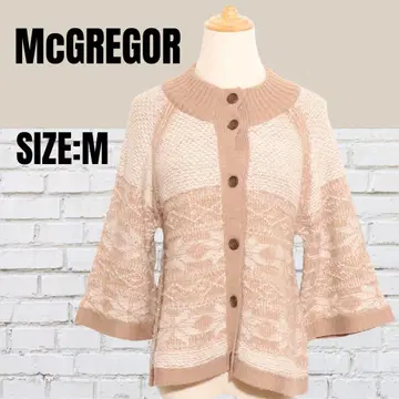 McGREGOR 맥레거 상의 가디건 니트 소매 플레어 M