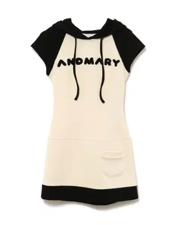 ANDMARY Mary 로고 미니 드레스 블랙
