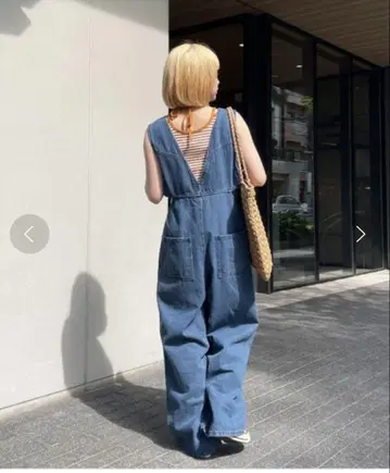 사이드 컷 아웃 2way 데님 살로펫