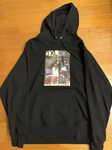 XLARGE 블랙 후드티 M 사이즈