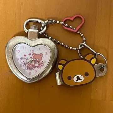 리락쿠마 시계 키링 키체인