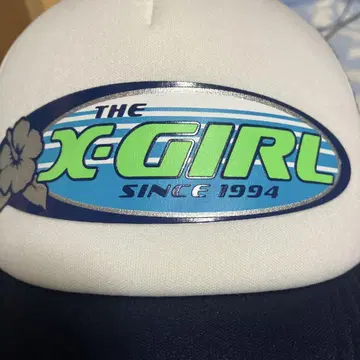 X-GIRL 로고 캡 원사이즈
