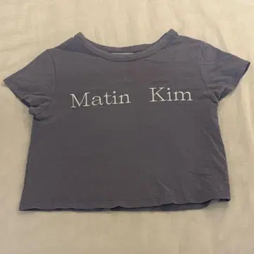 Matin Kim 크롭 티셔츠 퍼플