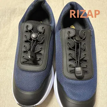 RIZAP x 스크롤 통굽 스니커즈 23cm 네이비