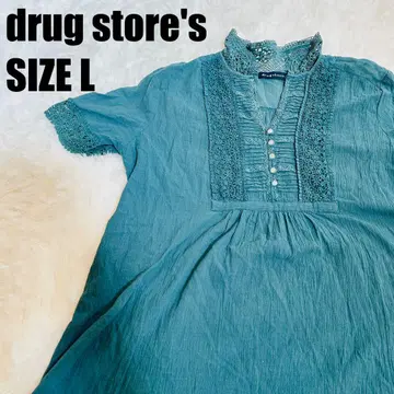 drug store's 여성용 레이스 반팔 튜닉 블라우스 [ 16 ]