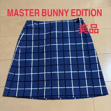 MASTER BUNNY EDITION 체크 무늬 스커트 새상품급