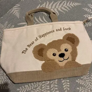 Duffy and Friends 곰 자수 핸드백 토트백