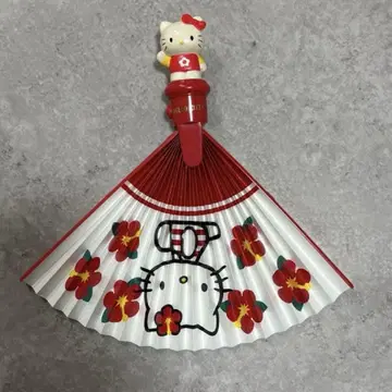 헬로키티 HELLO KITTY 마스코트 부채