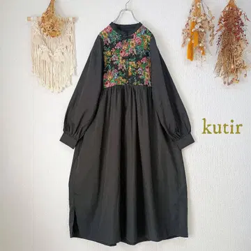 쿠티르 kutir 고블랑 차이나 원피스 S 긴팔 블랙