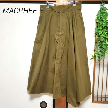 MACPHEE 맥피 롱 스커트 비대칭 투모로우랜드