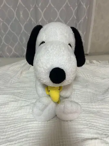 스누피 봉제 인형 우드스탁 포함 약 30cm 유니버셜