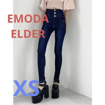 [ 새상품급 ] ELDER EMODA FIX 하이웨스트 데님 팬츠 인디고