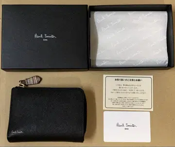 Paul Smith 폴스미스 접이식 지갑 가죽 멀티 스트라이프 블랙