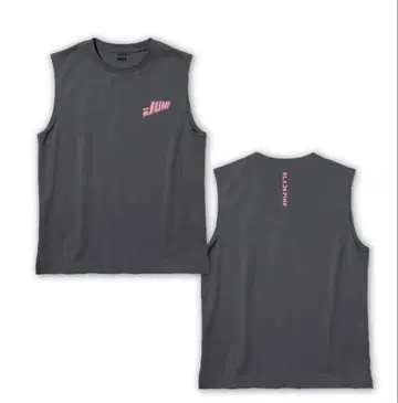 BLACKPINK JUMP 슬리브리스 T셔츠 (CHARCOAL)