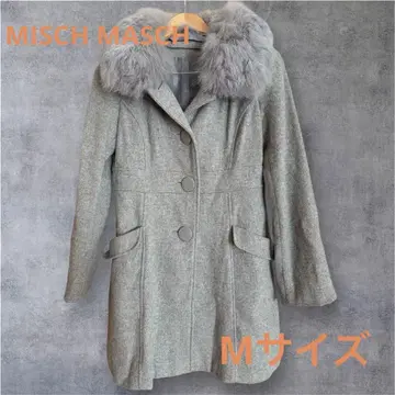 MISCH MASCH 여성용 그레이 피 코트 사이즈 38 M 사이즈