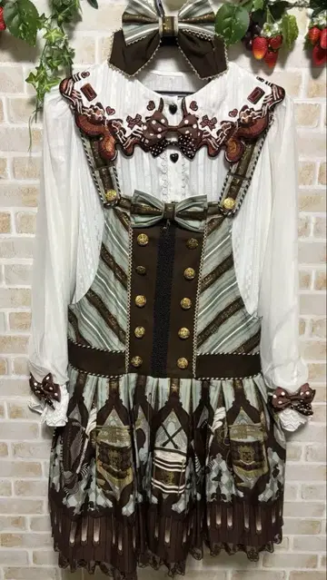 Angelic Pretty 카르텟 쇼콜라 살로펫 3종 세트