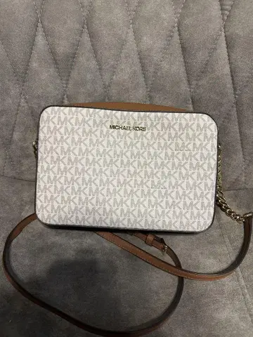 MICHAEL KORS 숄더백 화이트/브라운
