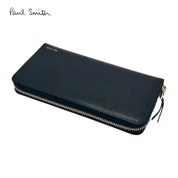 새상품 폴스미스 라운드 지퍼 장지갑 블랙 시티 엠보싱 703